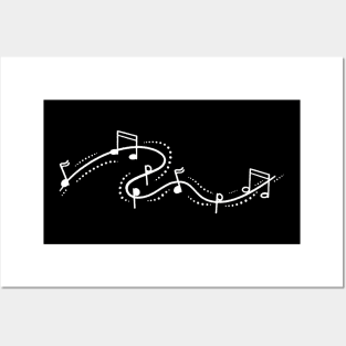 Music notes Posters and Art